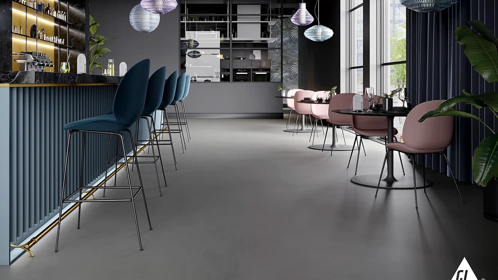Sol Comfort Floor sans joint sur une grande surface